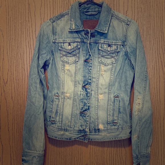 Abercrombie & Fitch Jackets & Blazers - Abercrombie Faded Denim Jacket